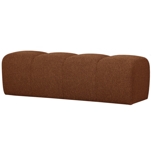 Eetkamerbank Mojo Zonder Rugleuning Bouclé 164cm RoestBruin