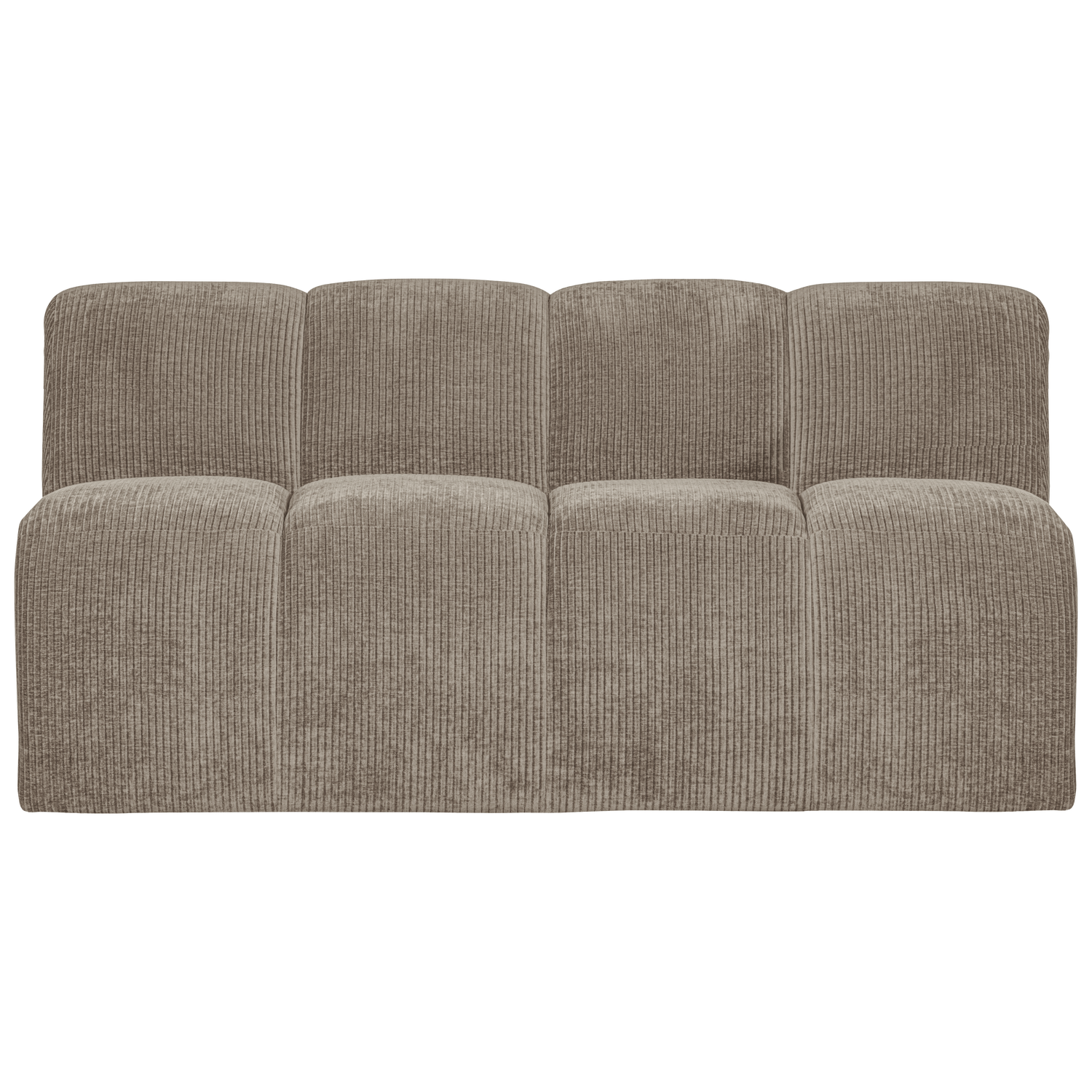 Eetkamerbank Mojo Geweven Rib, 164cm, kleur Donker Zand - Afbeelding 4