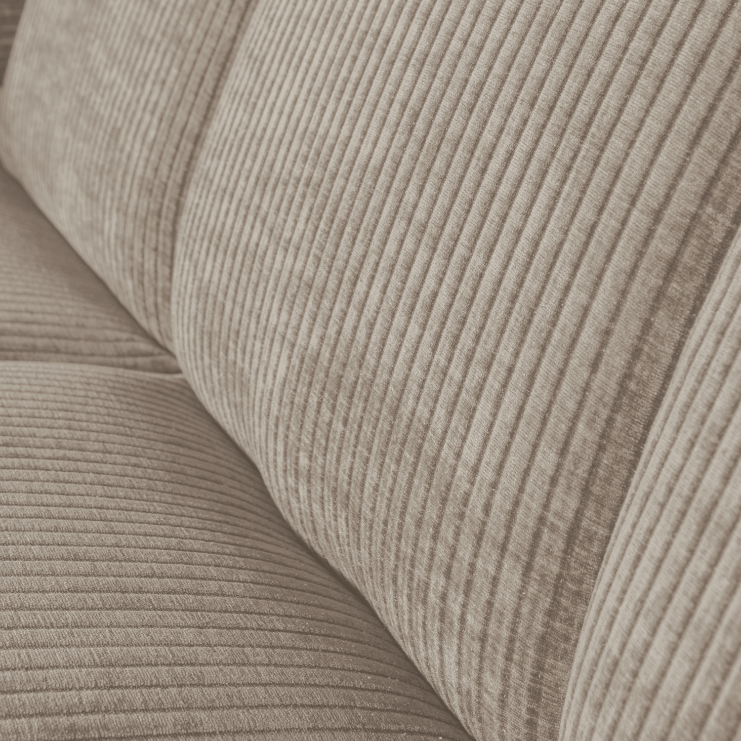 Eetkamerbank Mojo Geweven Rib, 164cm, kleur Donker Zand - Afbeelding 6