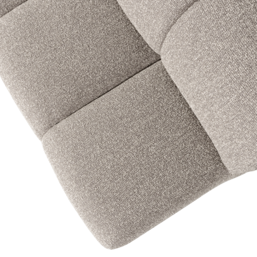 Eetkamerbank Mojo Met Rugleuning Bouclé 164cm Beige - Afbeelding 5