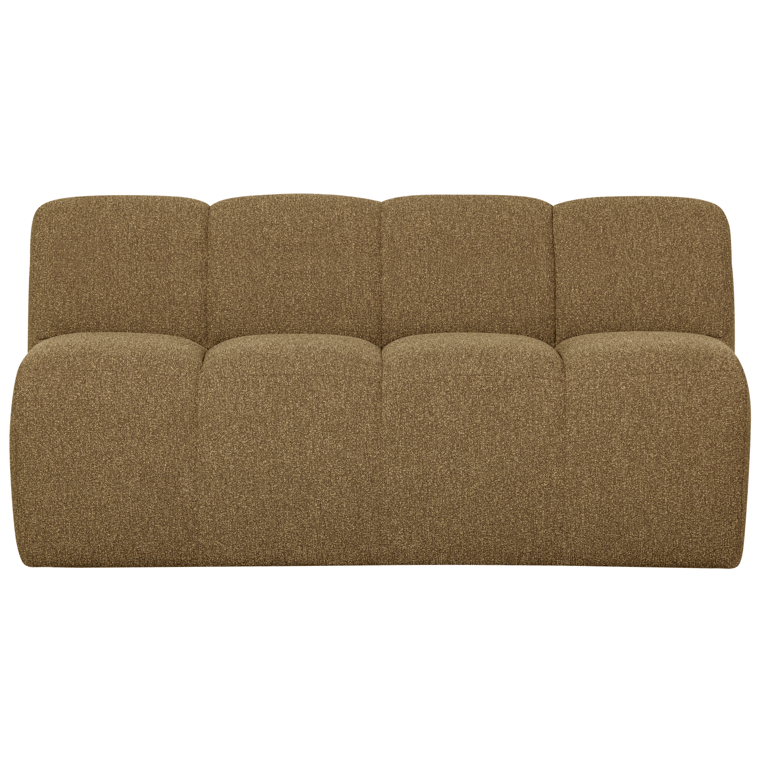 Eetkamerbank Mojo Met Rugleuning Bouclé 164cm Geelbruin - Afbeelding 2