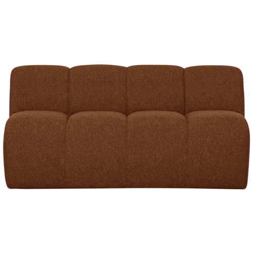 Eetkamerbank Mojo Met Rugleuning Bouclé 164cm Roestbruin - Afbeelding 2