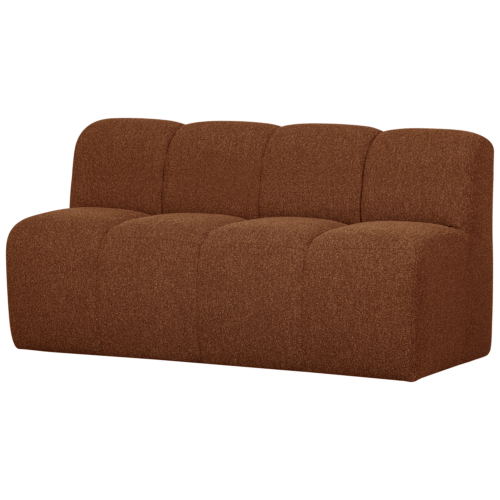 Eetkamerbank Mojo Met Rugleuning Bouclé 164cm Roestbruin