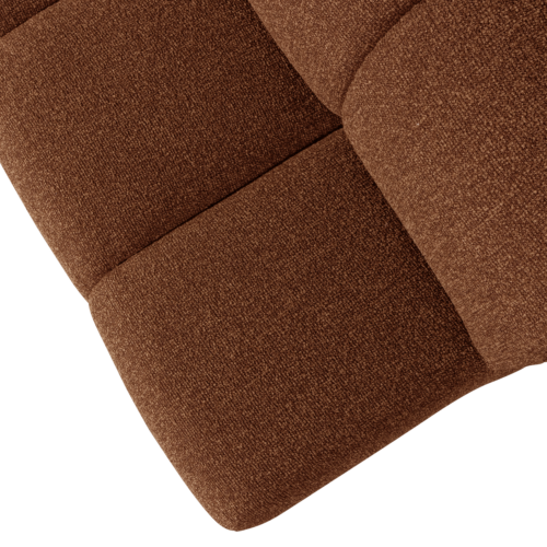 Eetkamerbank Mojo Met Rugleuning Bouclé 164cm Roestbruin - Afbeelding 5