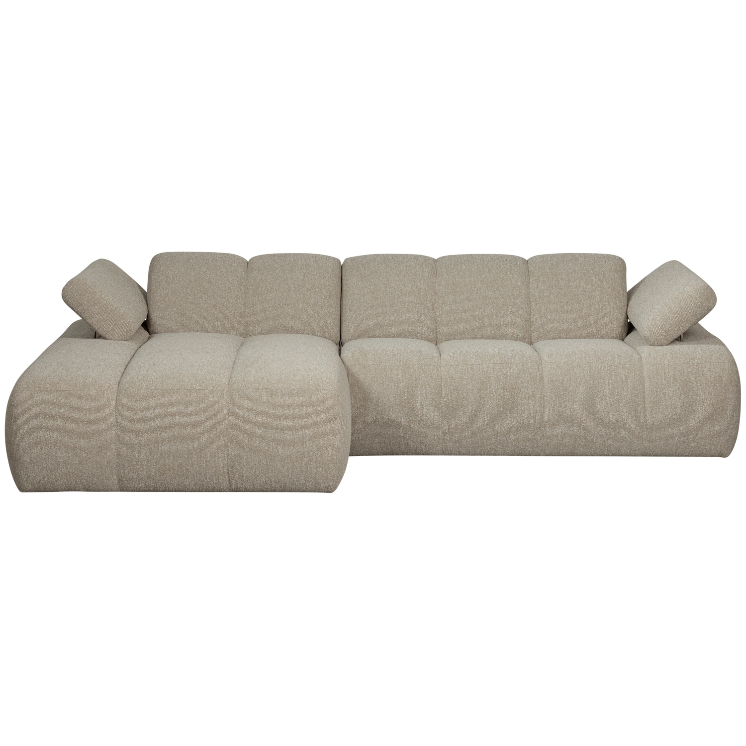 Mojo Loungebank links bouclé beige melange - Afbeelding 5