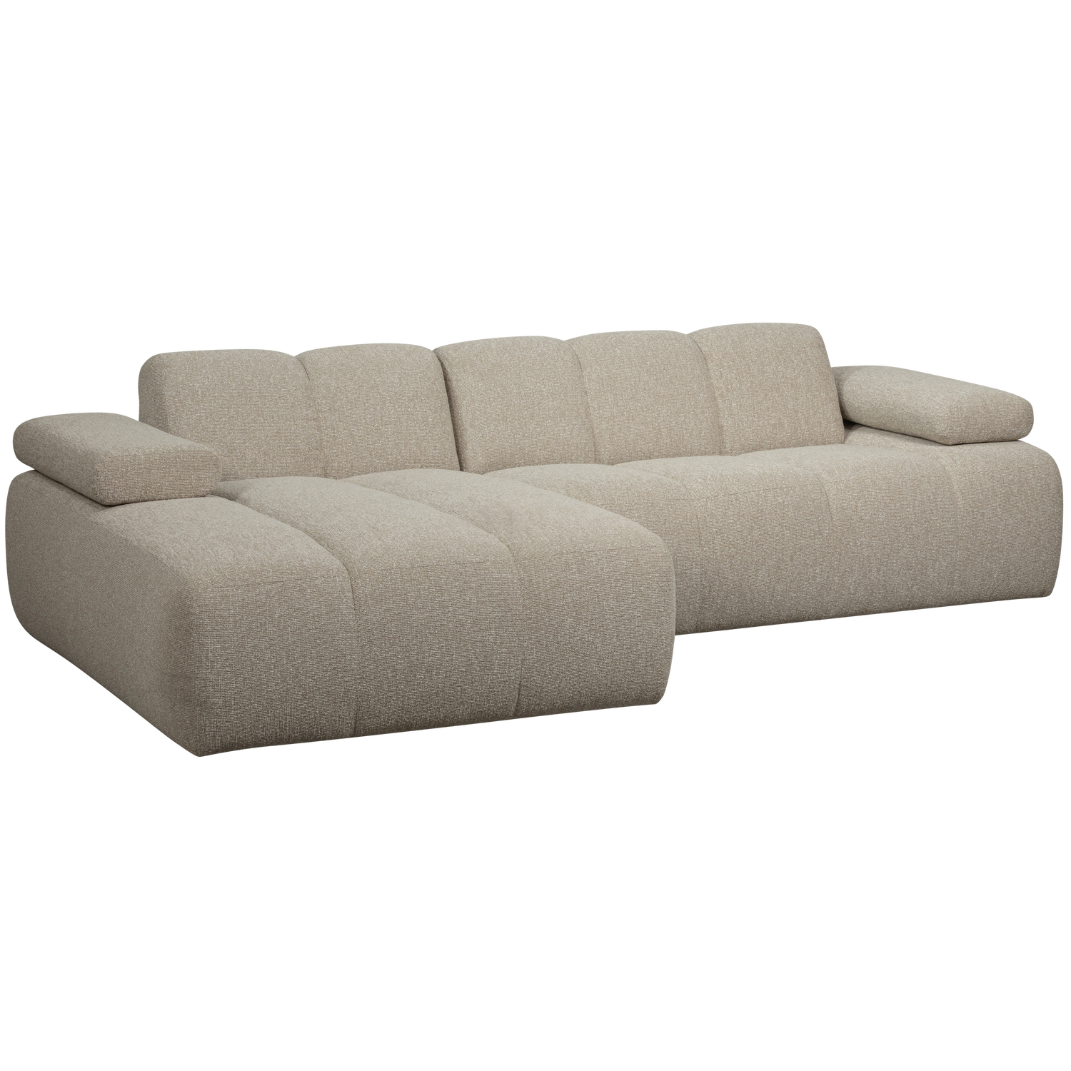 Mojo Loungebank links bouclé beige melange - Afbeelding 7