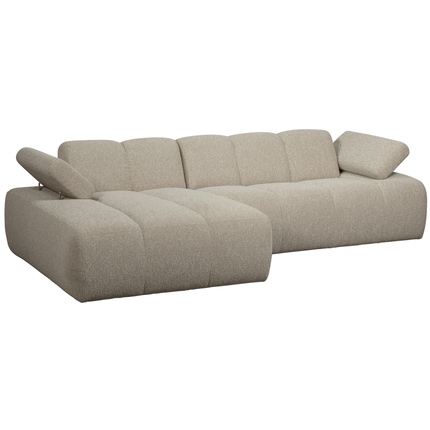 Mojo Loungebank links bouclé beige melange - Afbeelding 8