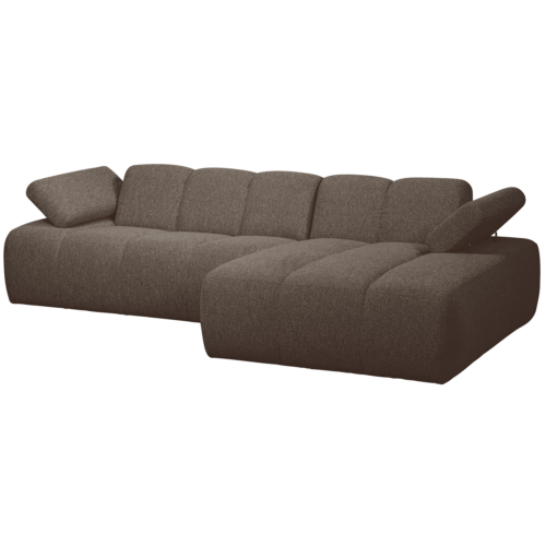 Mojo Loungebank rechts bouclé bruin melange - Afbeelding 4