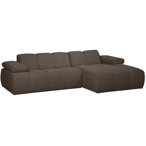 Mojo Loungebank rechts bouclé bruin melange - Afbeelding 6