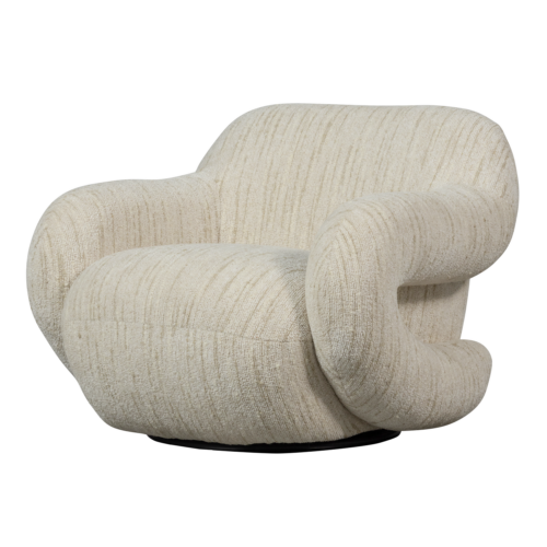 Draaifauteuil Folke Chenille - Naturel