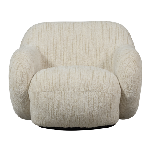 Draaifauteuil Folke Chenille - Naturel - Afbeelding 4