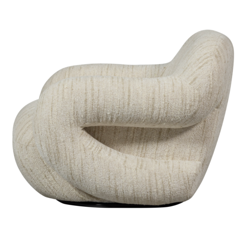 Draaifauteuil Folke Chenille - Naturel - Afbeelding 5