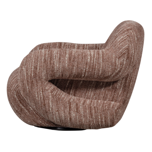 Draaifauteuil Folke Chenille - Oud Roze - Afbeelding 5