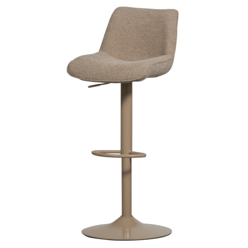 Verstelbare Barkruk Marten Geweven stof -  Zand (zithoogte 65-88cm)