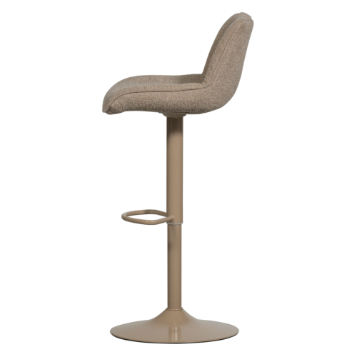 Verstelbare Barkruk Marten Geweven stof -  Zand (zithoogte 65-88cm) - Afbeelding 5