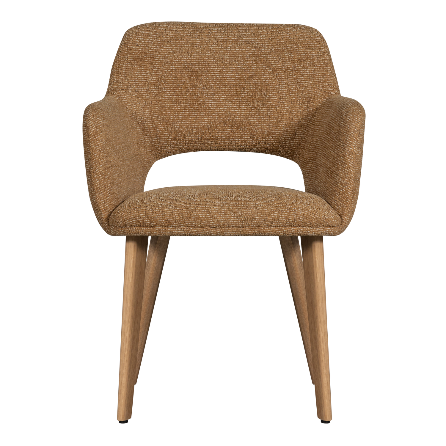 Eetkamerstoel Murat Naturel onderstel - Geel/Bruin - Afbeelding 3