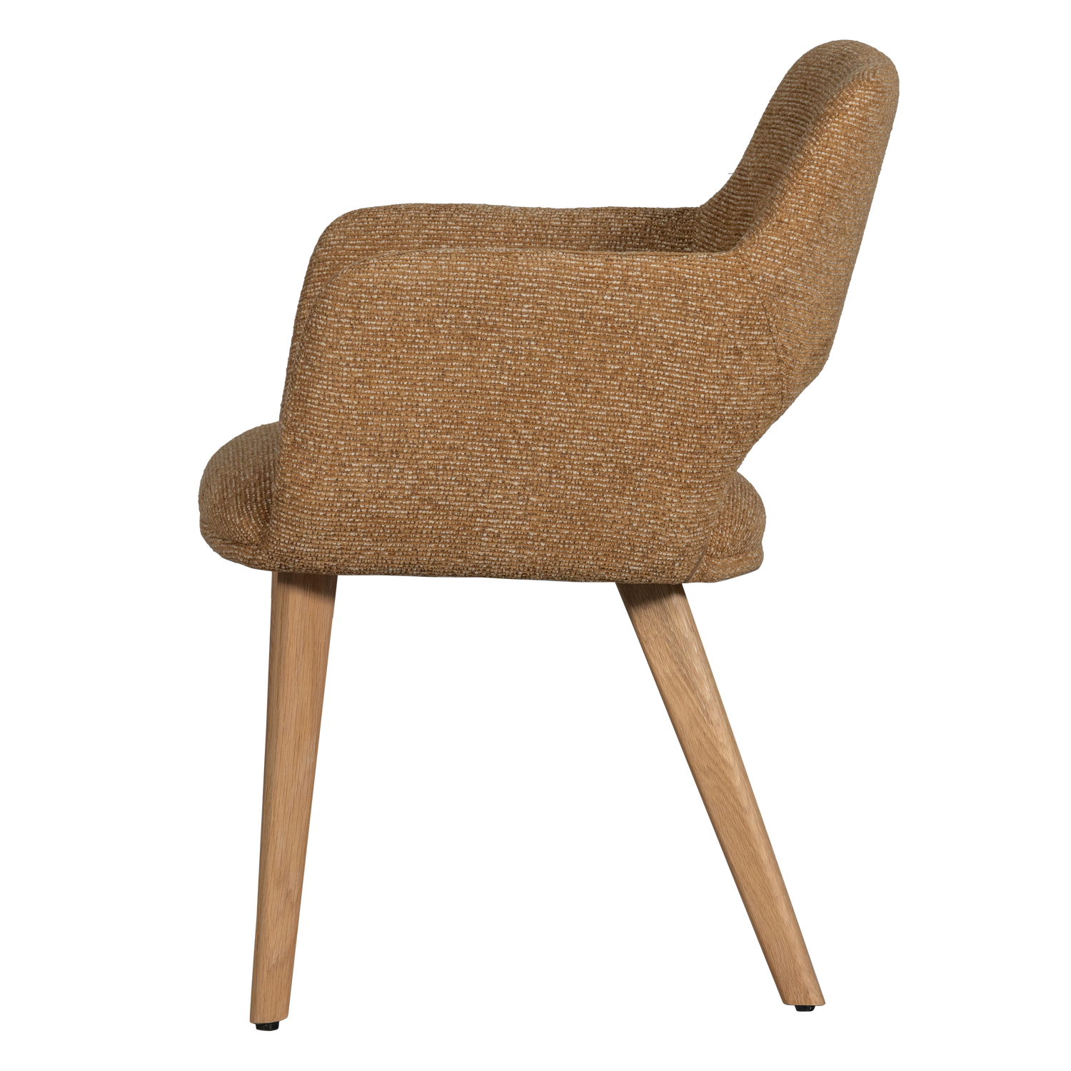 Eetkamerstoel Murat Naturel onderstel - Geel/Bruin - Afbeelding 4