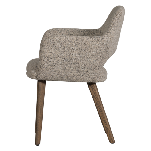 Eetkamerstoel Murat Bruin onderstel - Naturel/Bruin - Afbeelding 4
