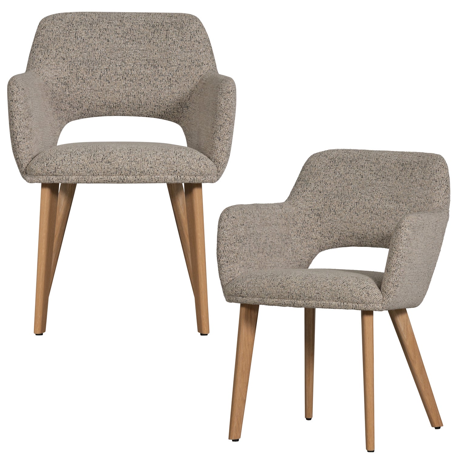 Eetkamerstoel Murat Naturel onderstel - Naturel/Bruin - Afbeelding 6