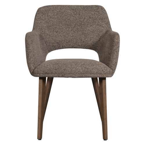 Eetkamerstoel Murat Bruin onderstel - Taupe/Bruin - Afbeelding 3