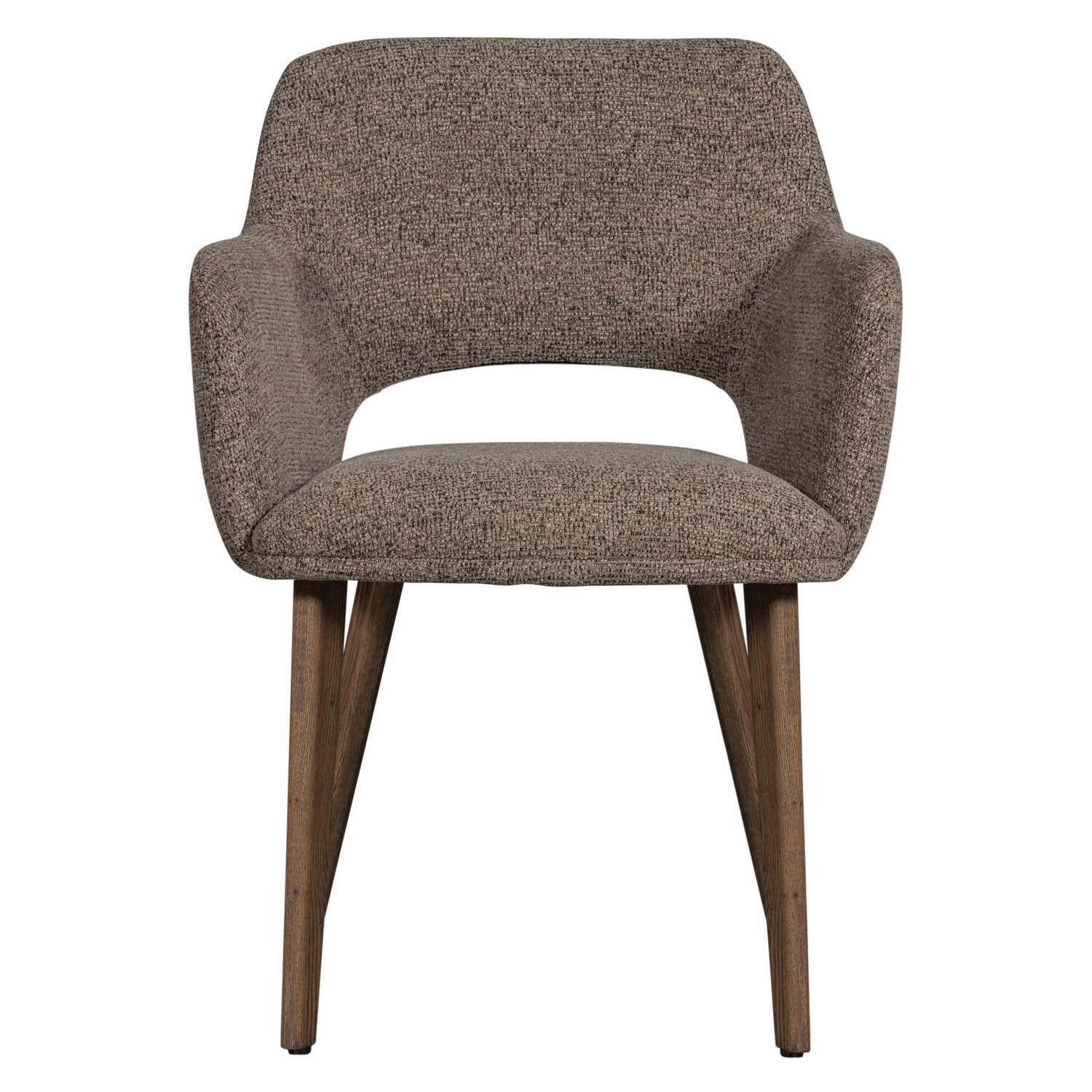 Eetkamerstoel Murat Bruin onderstel - Taupe/Bruin - Afbeelding 3