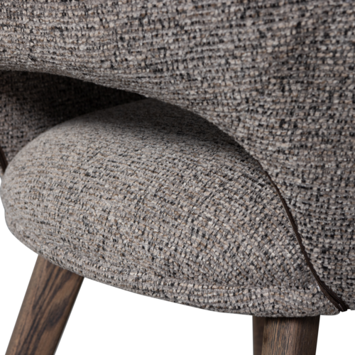 Eetkamerstoel Murat Bruin onderstel - Taupe/Bruin - Afbeelding 7