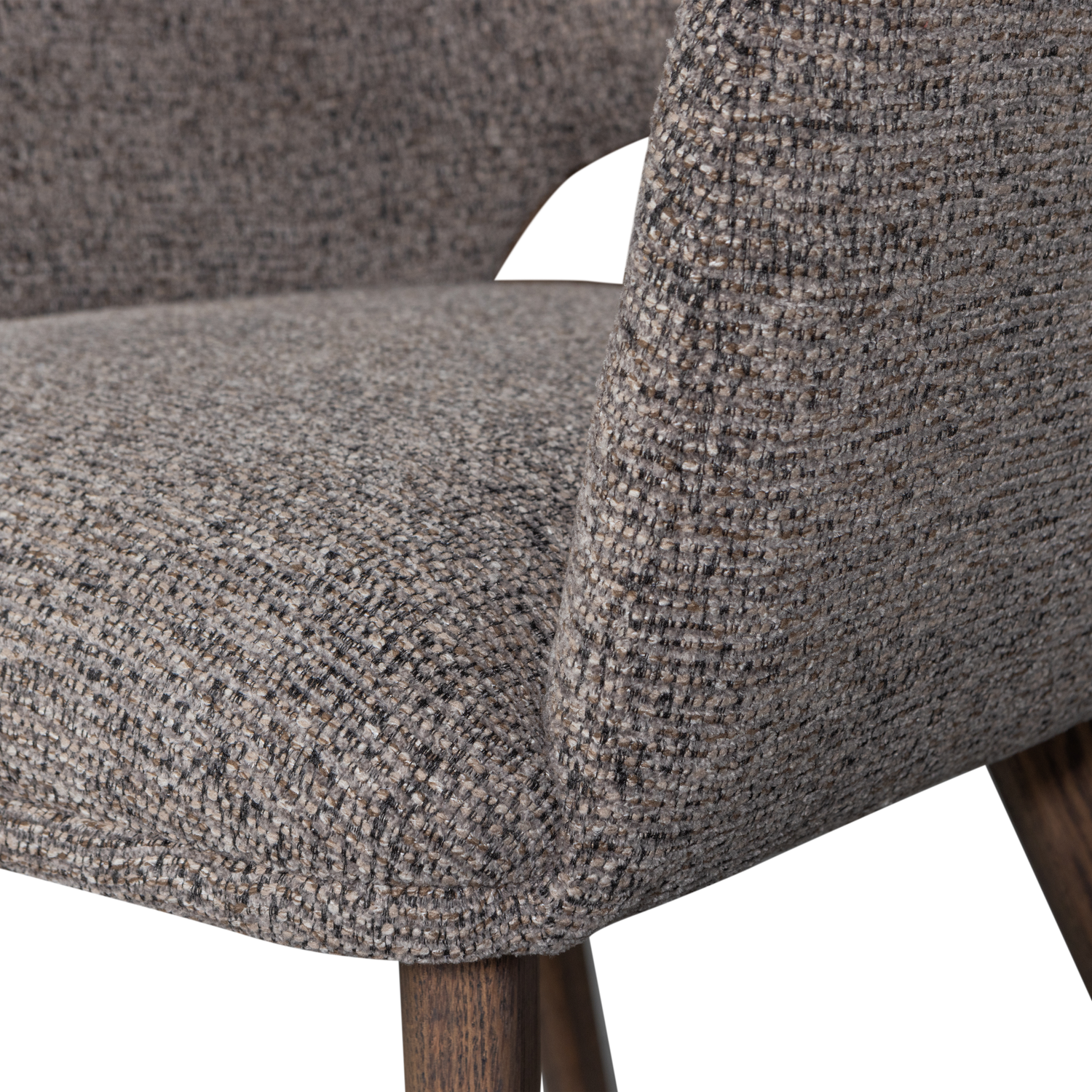 Eetkamerstoel Murat Bruin onderstel - Taupe/Bruin - Afbeelding 8