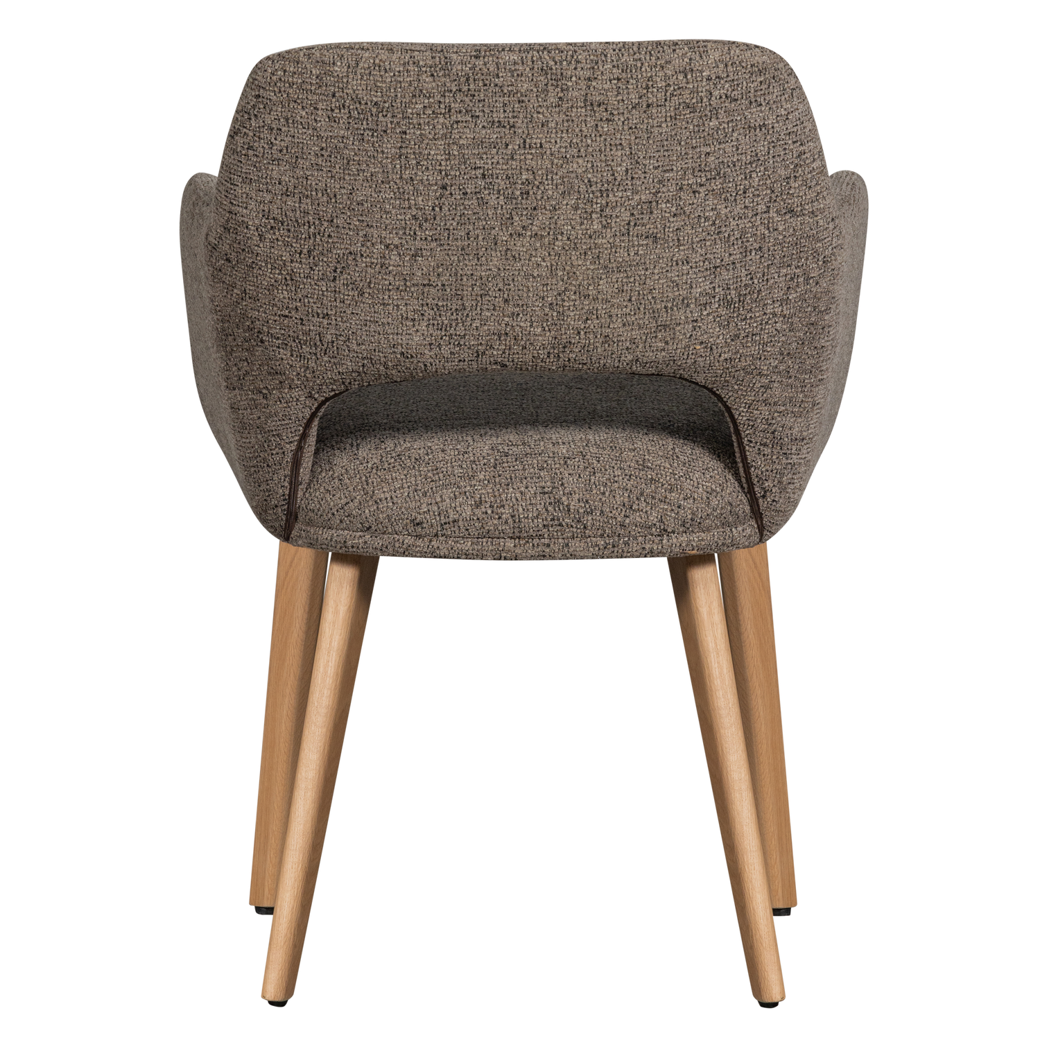 Eetkamerstoel Murat Naturel onderstel - Taupe/Bruin - Afbeelding 5