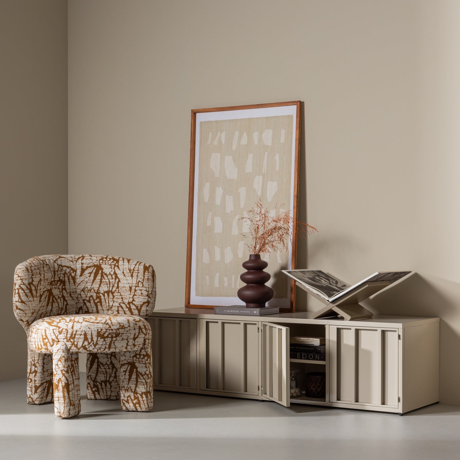 TV-meubel Level 160cm - Honing Geel - Afbeelding 2