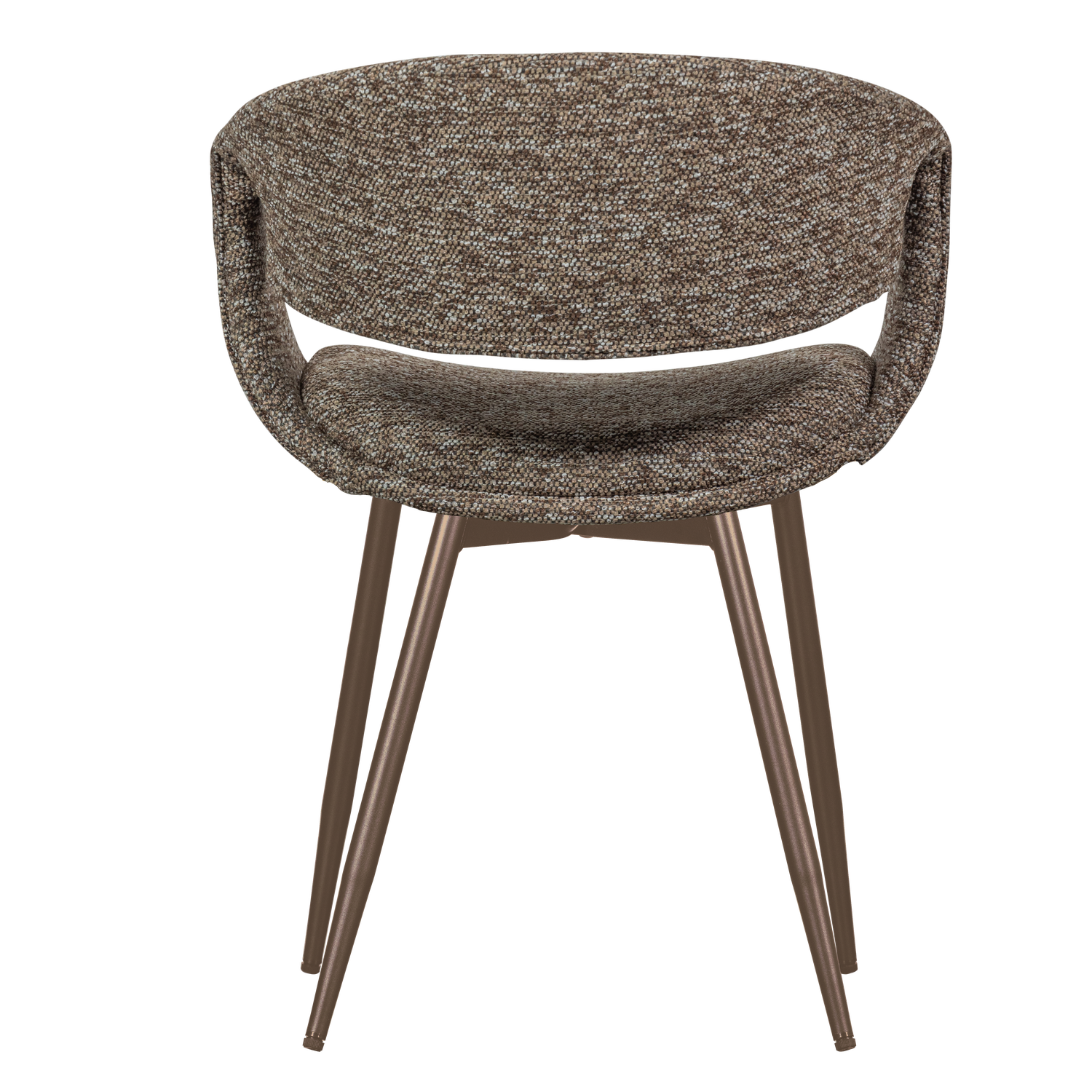 Eetkamerstoel Yossi Koperkleurig onderstel  - Bruin - Afbeelding 5