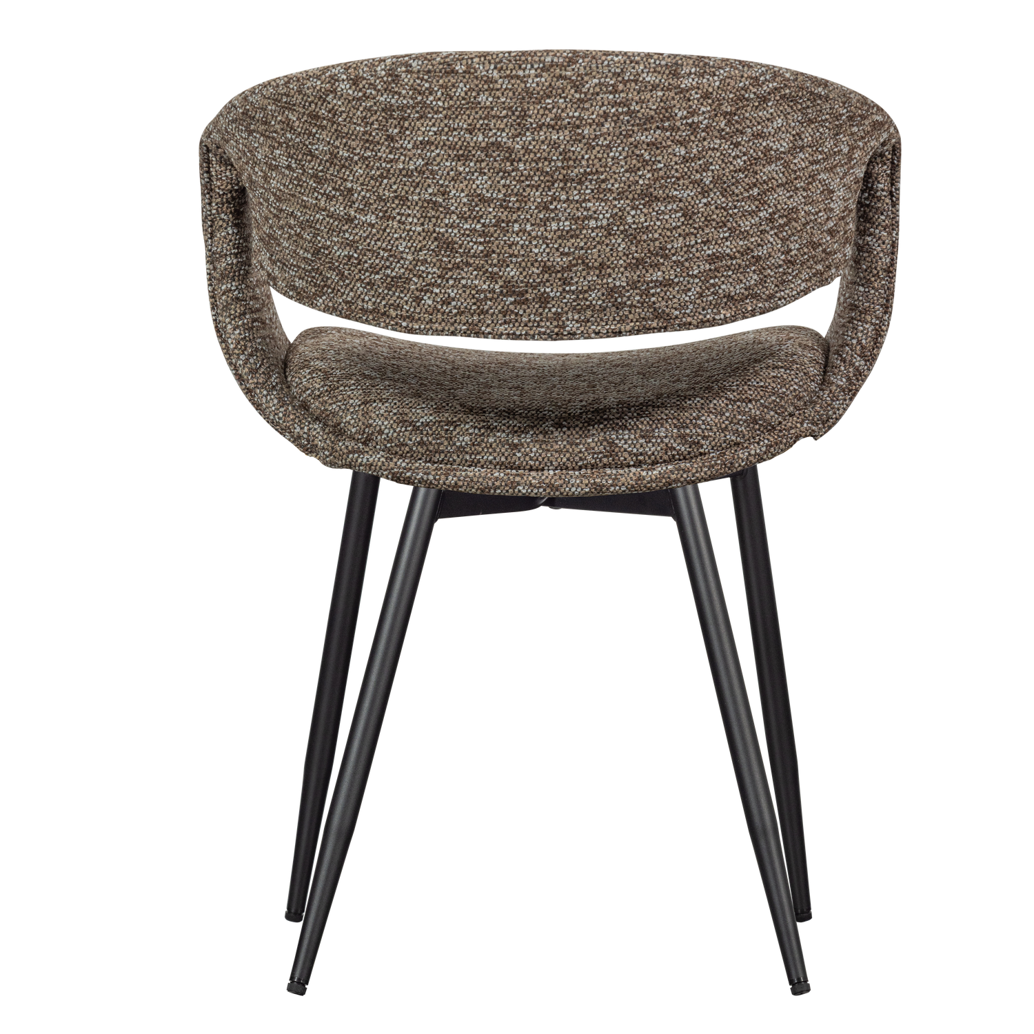 Eetkamerstoel Yossi Zwart onderstel - Bruin - Afbeelding 5