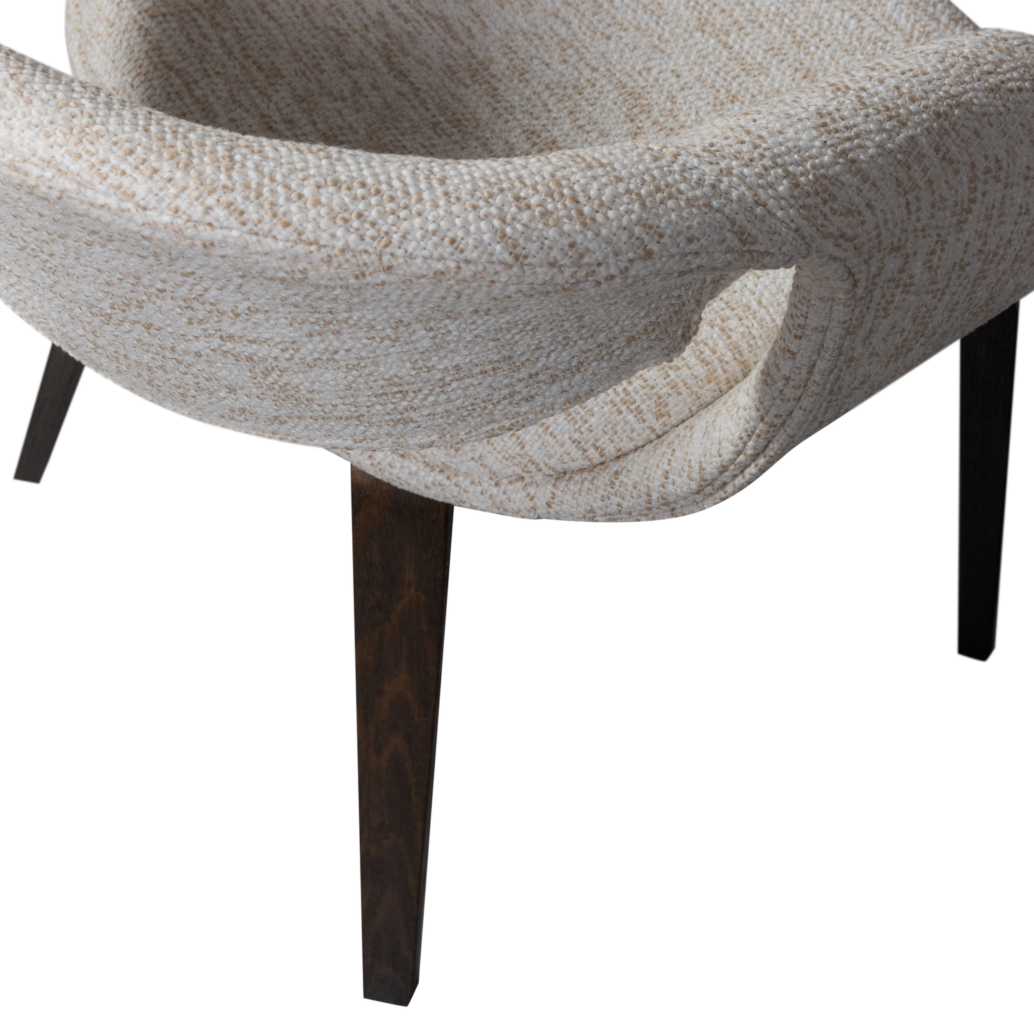 Eetkamerstoel Yossi Bruin houten onderstel- Naturel - Afbeelding 8