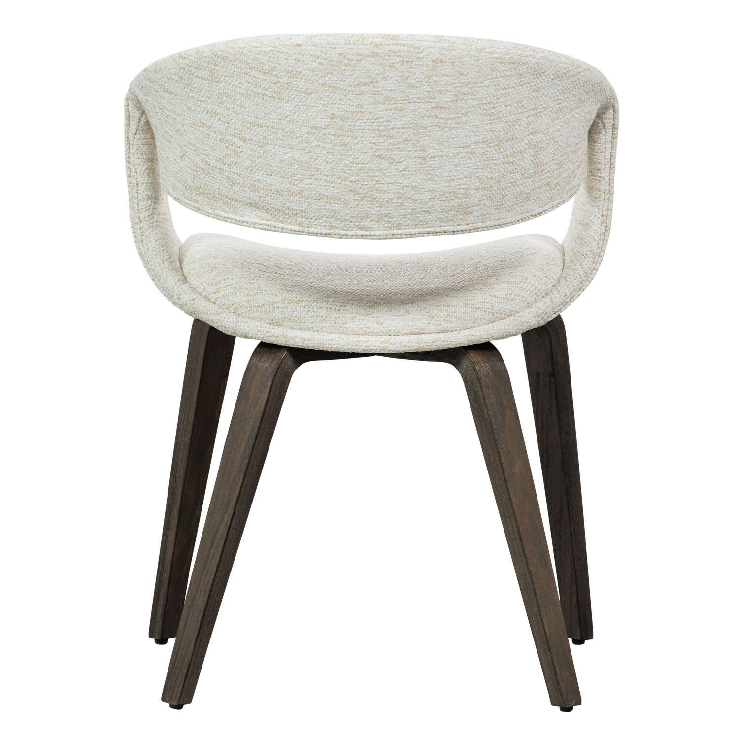 Eetkamerstoel Yossi Bruin houten onderstel- Naturel - Afbeelding 5