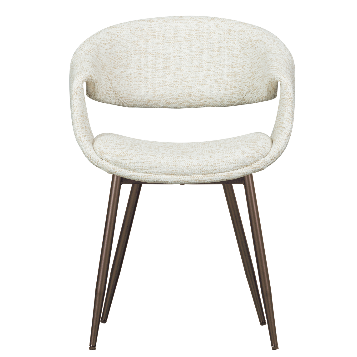 Eetkamerstoel Yossi Koperkleurig onderstel  - Naturel - Afbeelding 3