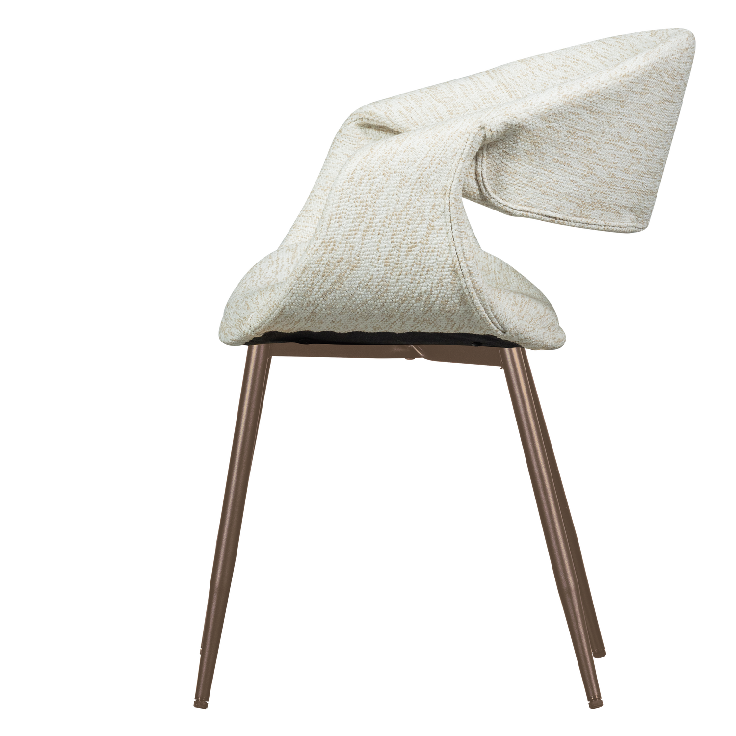 Eetkamerstoel Yossi Koperkleurig onderstel  - Naturel - Afbeelding 4