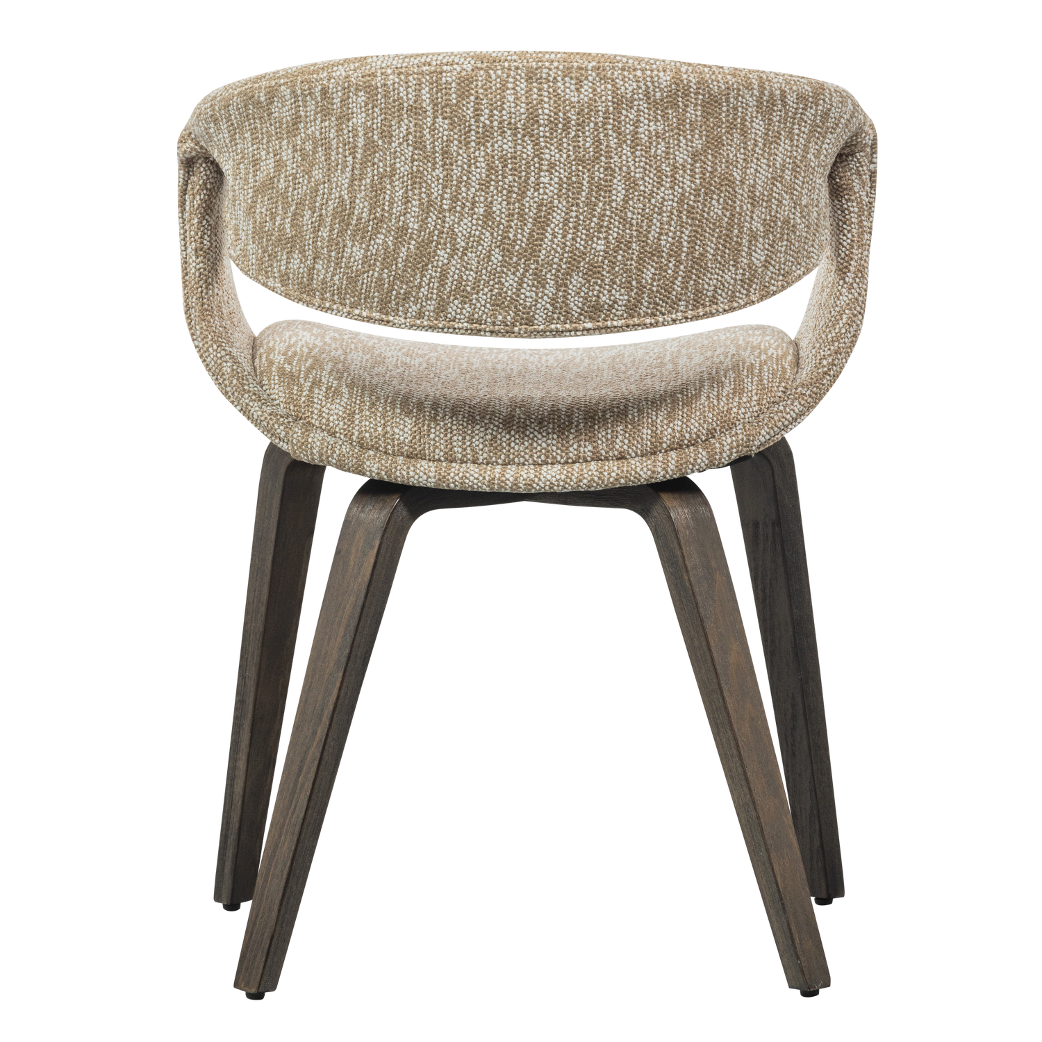 Eetkamerstoel Yossi Bruin houten onderstel- Zand - Afbeelding 5