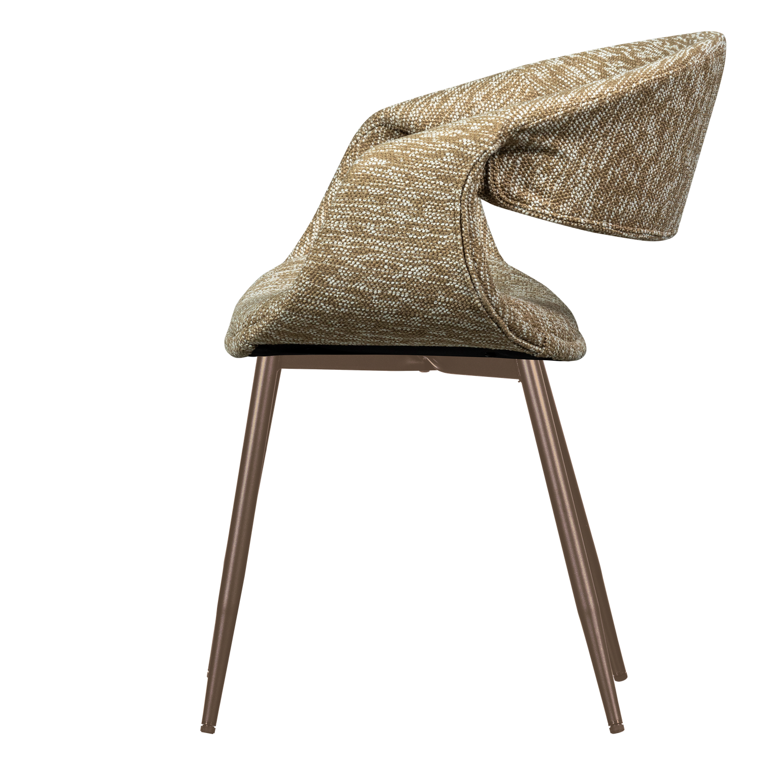 Eetkamerstoel Yossi Koperkleurig onderstel - Zand - Afbeelding 4