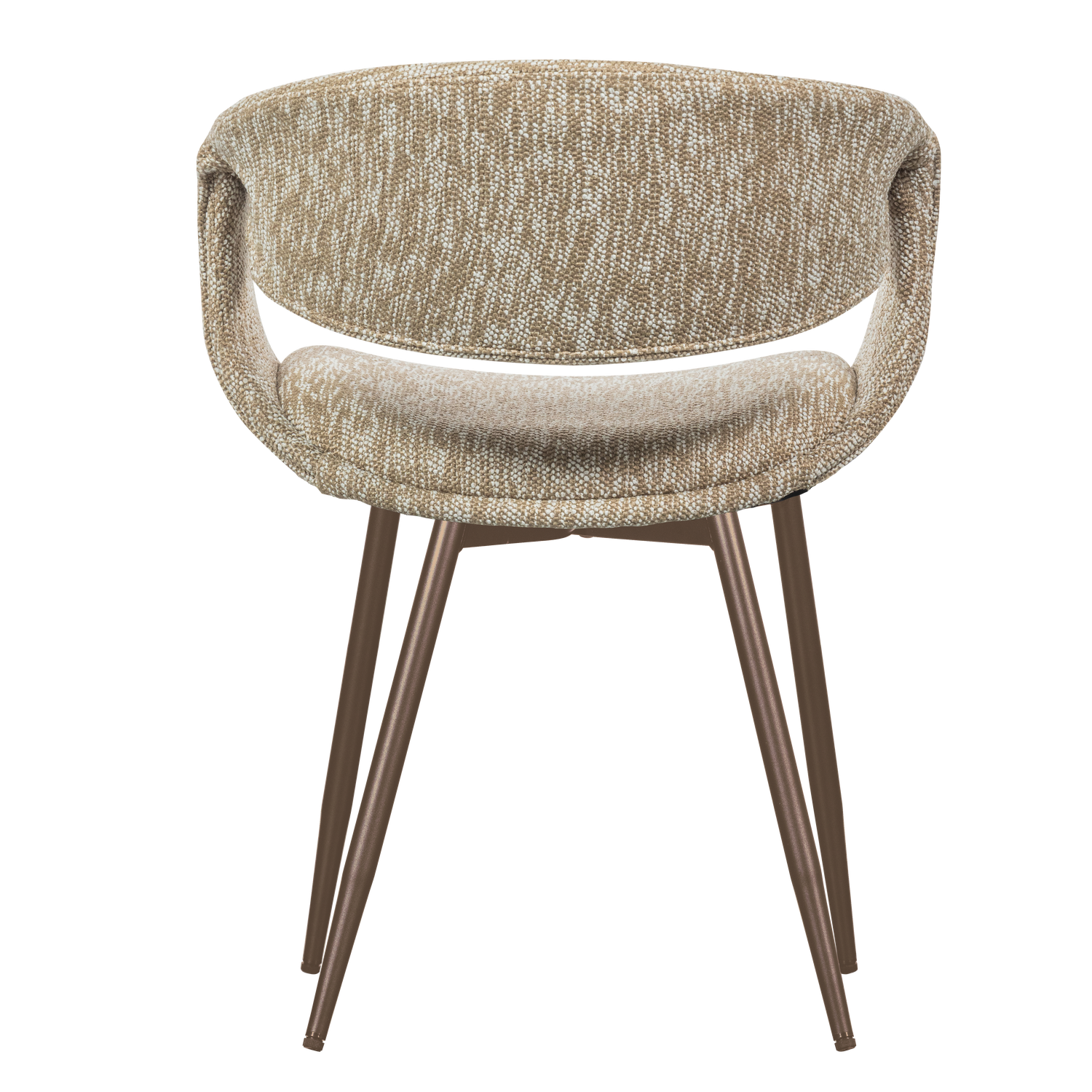 Eetkamerstoel Yossi Koperkleurig onderstel - Zand - Afbeelding 5