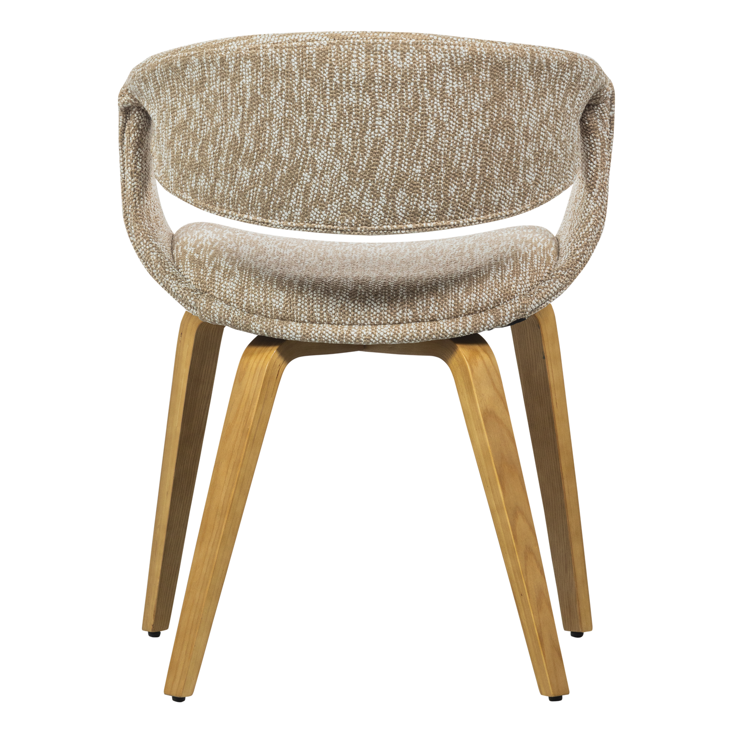 Eetkamerstoel Yossi Naturel houten onderstel - Zand - Afbeelding 5