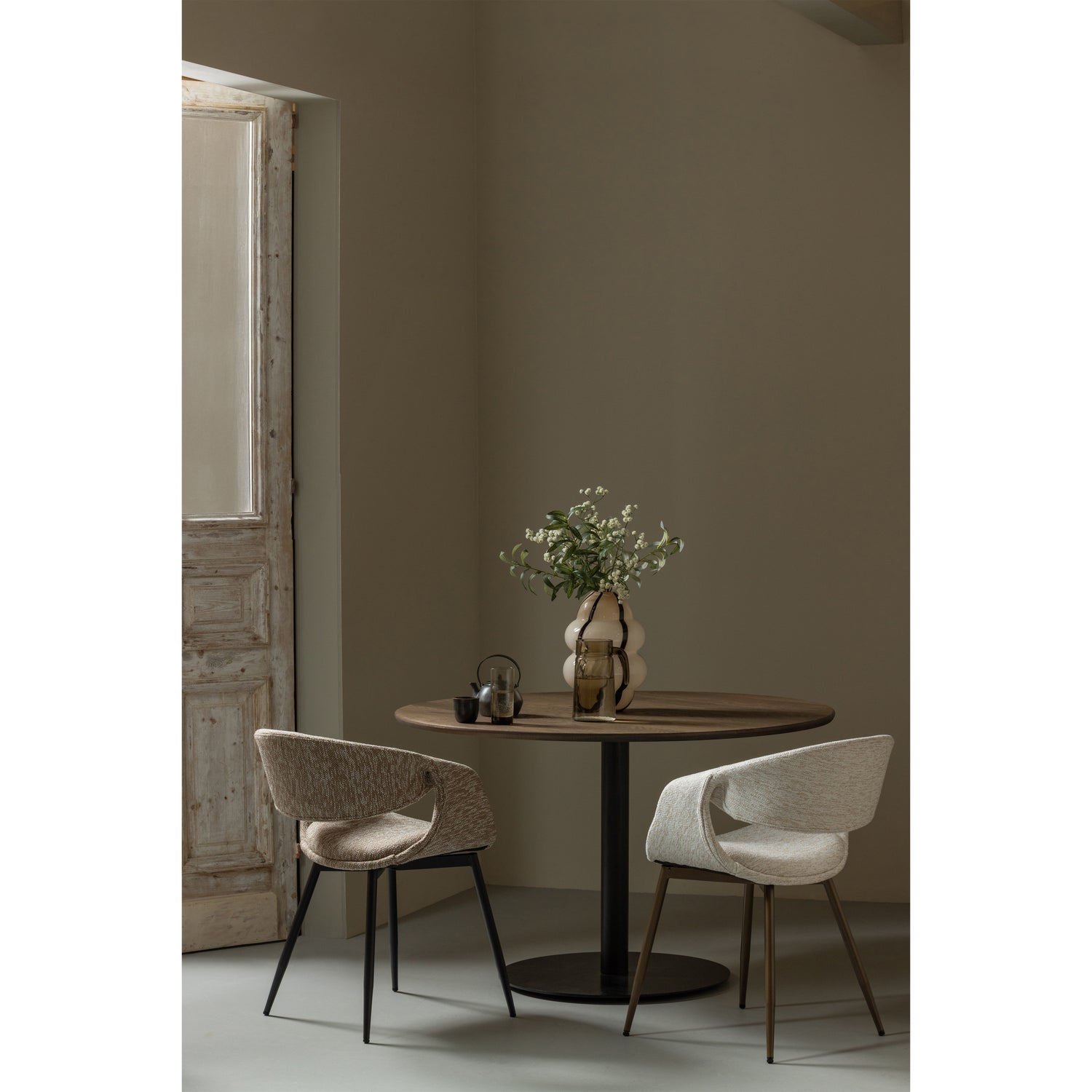 Eetkamerstoel Yossi Koperkleurig onderstel  - Naturel - Afbeelding 2