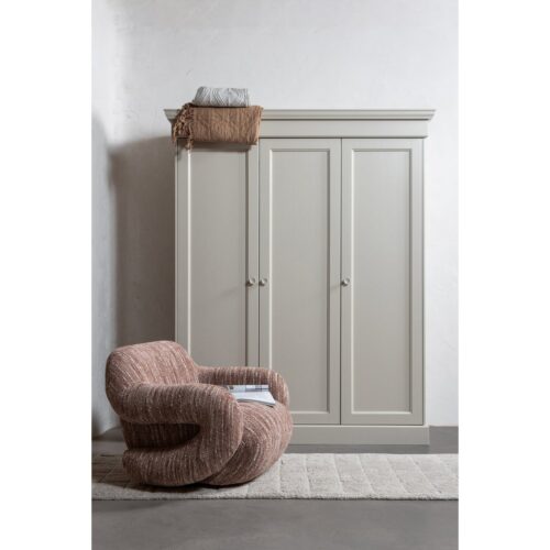 Kledingkast Olivia Grenenhout, 212 x 171cm, kleur Dust - Afbeelding 2