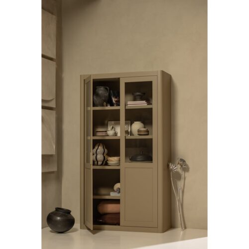 Buffetkast Gunnar Grenenhout, 217 x 120cm, kleur Mud - Afbeelding 3