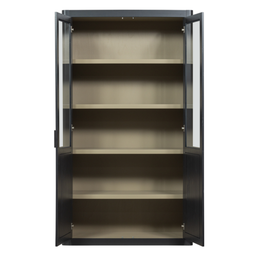 Buffetkast Gunnar Grenenhout, 217 x 120cm, kleur Zwart - Afbeelding 5