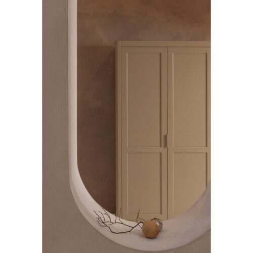 Opbergkast Gunnar Grenenhout, 217 x 120cm, kleur Mud - Afbeelding 2
