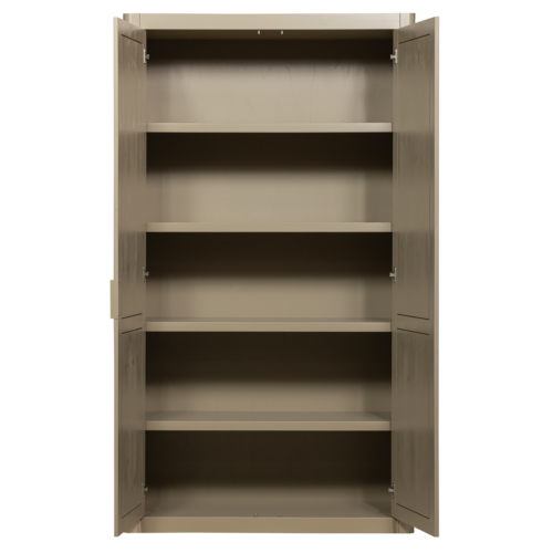 Opbergkast Gunnar Grenenhout, 217 x 120cm, kleur Mud - Afbeelding 5