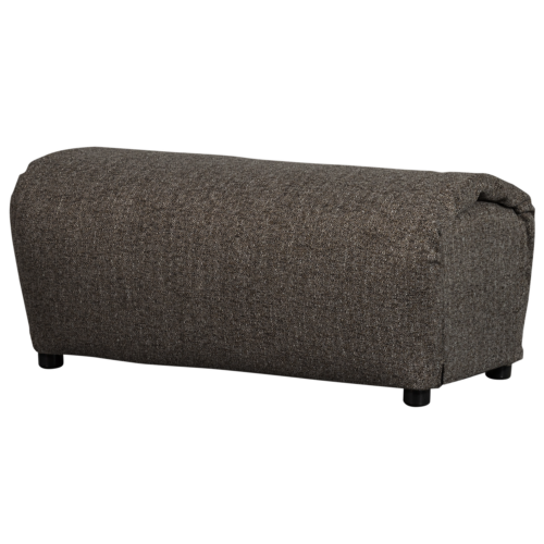 Hocker Baggy Geweven Stof Grijs
