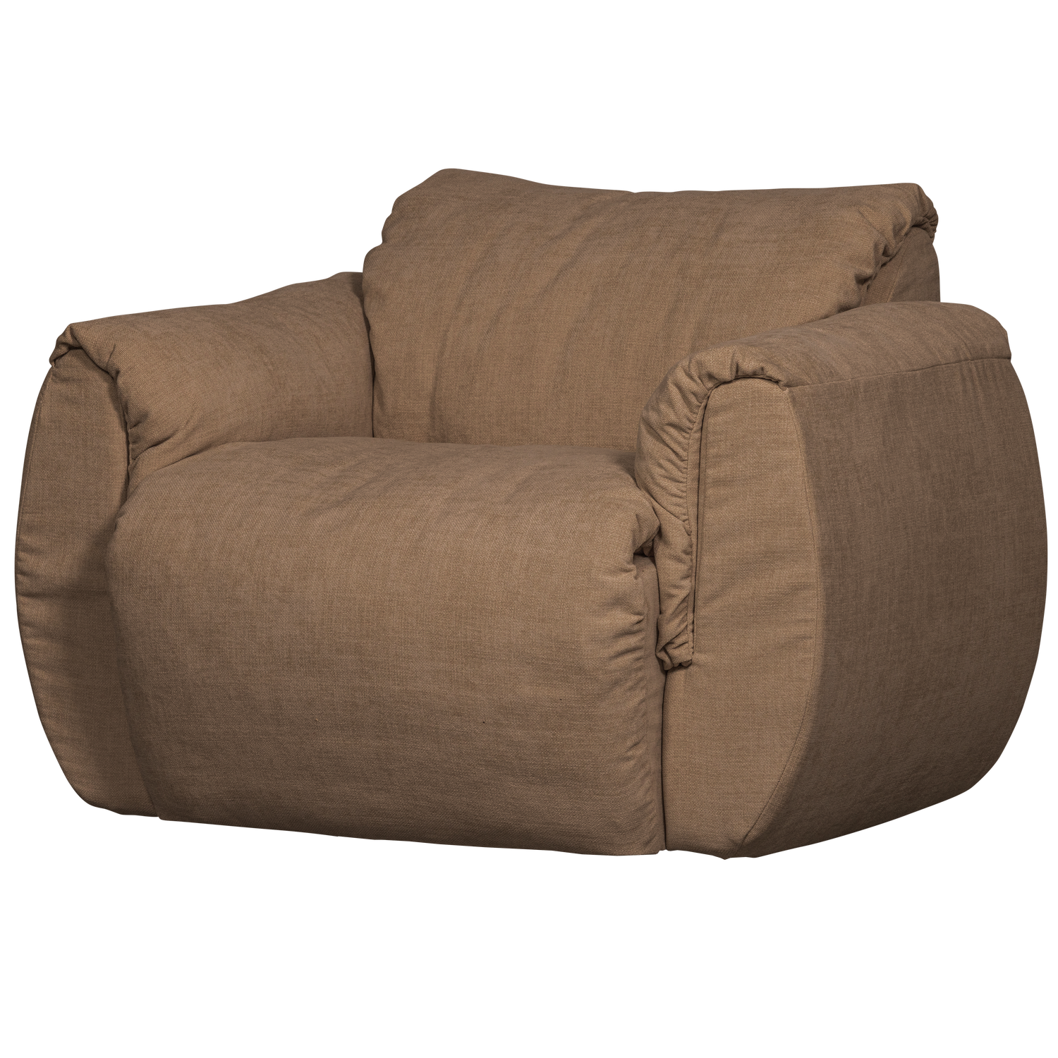 Draaifauteuil BAGGY Gewoven Chinille - Bruin