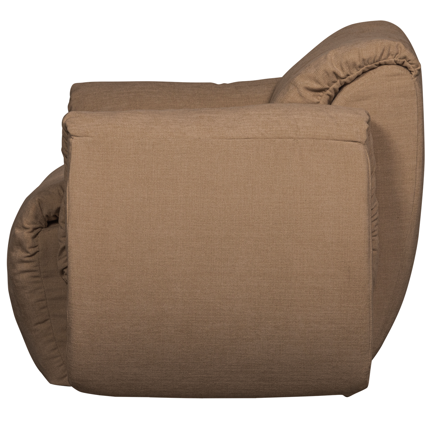 Draaifauteuil BAGGY Gewoven Chinille - Bruin - Afbeelding 3