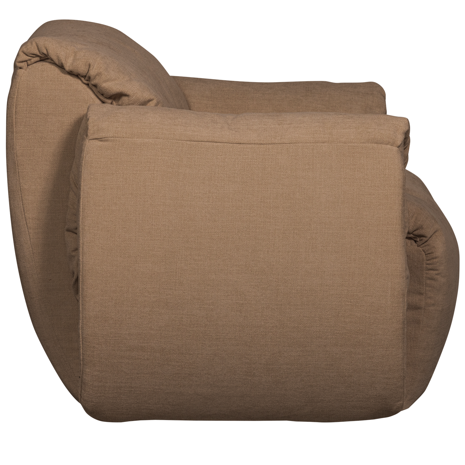 Draaifauteuil BAGGY Gewoven Chinille - Bruin - Afbeelding 4