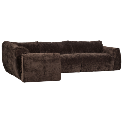 Hoekbank Baggy 3D chenille - Donkerburin (links) - Afbeelding 4